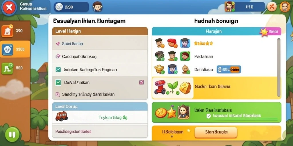 Screenshot menunjukkan tampilan awal yang menarik.