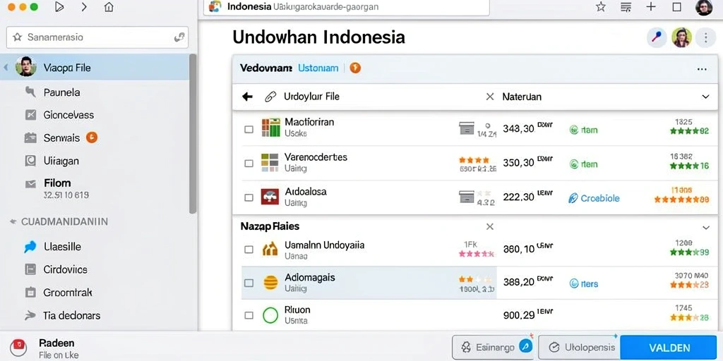 Tampilan antarmuka yang intuitif dan mudah digunakan.
