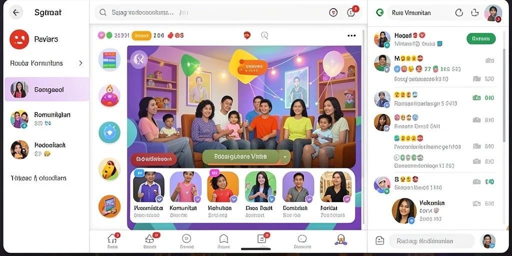 Screenshot pertama menunjukkan tampilan antarmuka utama yang menarik.